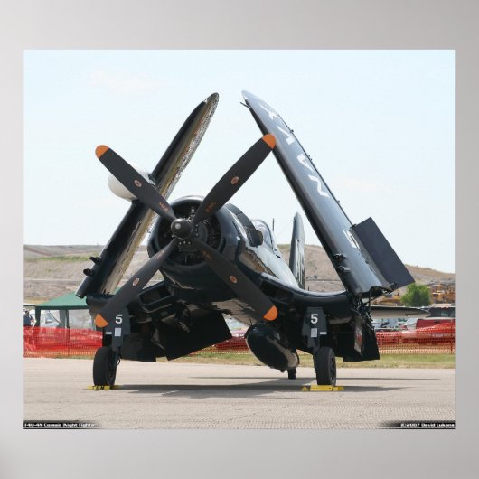 F4U-4N Corsair (Night Fighter Variant) Poster (Voorkant)