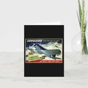 F4u Corsair Amerikaanse gevechtsvliegtuig oorlogsp Kaart