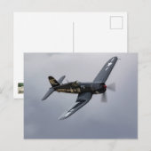 F4U Corsair-ansichtkaart Briefkaart (Voorkant / Achterkant)