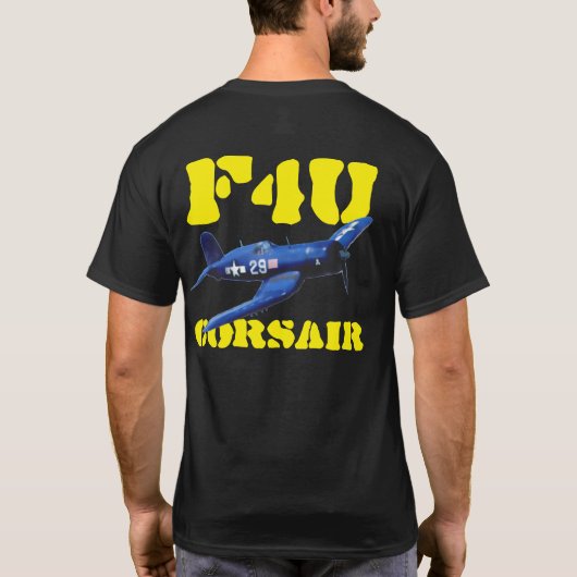 F4U CORSAIR BLACK SHEEP SQUADRON T-SHIRT (Achterkant)