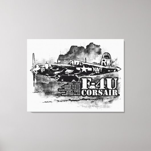F4U CORSAIR CANVAS AFDRUK (Voorkant)