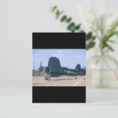 F4U Corsair, gevouwen Wings_WWII Planten Briefkaart (Staand voorkant)