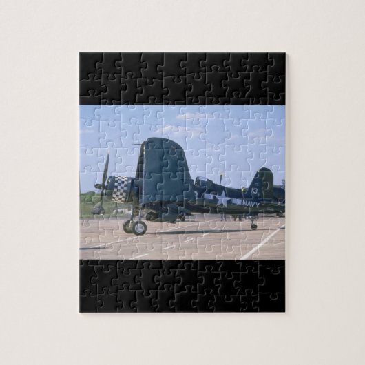 F4U Corsair, gevouwen Wings_WWII Planten Legpuzzel (Verticaal)