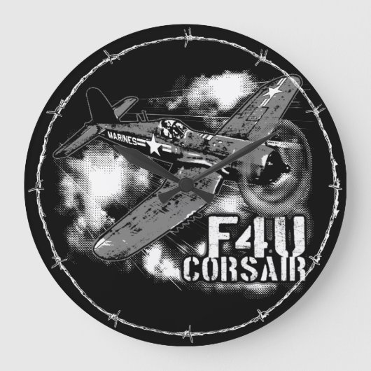 F4U CORSAIR GROTE KLOK (Voorkant)