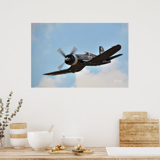 F4U Corsair GullWing Poster (Keuken)