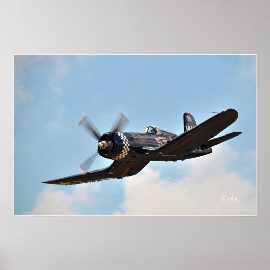 F4U Corsair GullWing Poster (Voorkant)