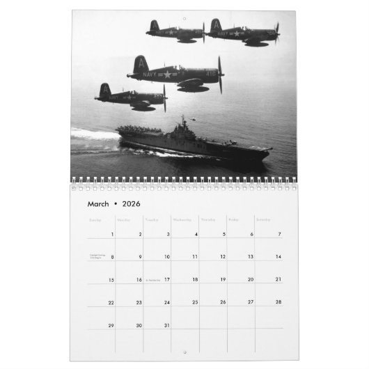 F4U Corsair Kalender (Mar 2026)