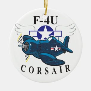 f4u corsair keramisch ornament