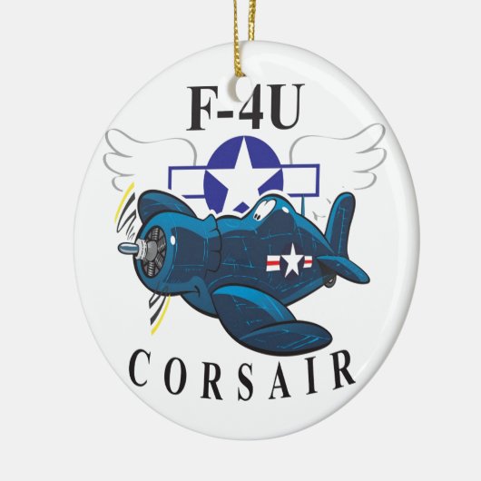 f4u corsair keramisch ornament (Links)