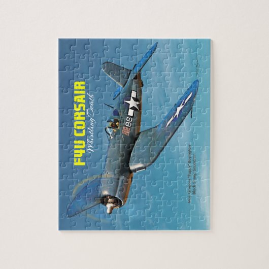 F4U Corsair Legpuzzel (Verticaal)