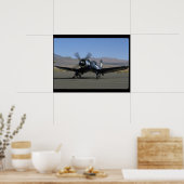 F4U Corsair, Linkervoorvlakken_WWII Poster (Keuken)