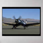 F4U Corsair, Linkervoorvlakken_WWII Poster (Voorkant)