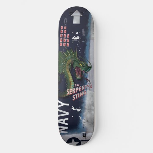 F4U Corsair Nose Art Skateboard Deck (Voorkant)