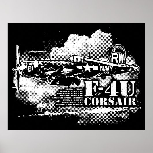 F4U CORSAIR POSTER (Voorkant)