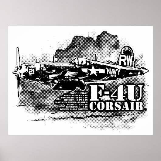 F4U CORSAIR POSTER (Voorkant)