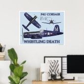 F4U Corsair Poster (Thuiskantoor)
