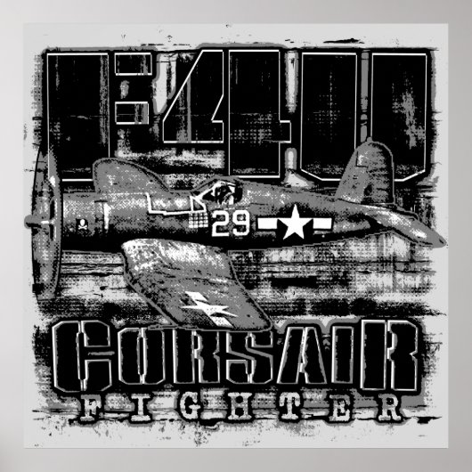 F4U CORSAIR POSTER (Voorkant)