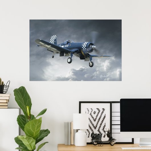 F4U Corsair Poster (Thuiskantoor)