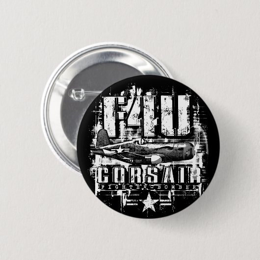 F4U CORSAIR RONDE BUTTON 5,7 CM (Voorkant /achterkant)