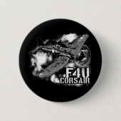 F4U CORSAIR RONDE BUTTON 5,7 CM (Voorkant)