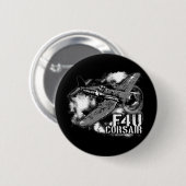 F4U CORSAIR RONDE BUTTON 5,7 CM (Voorkant /achterkant)