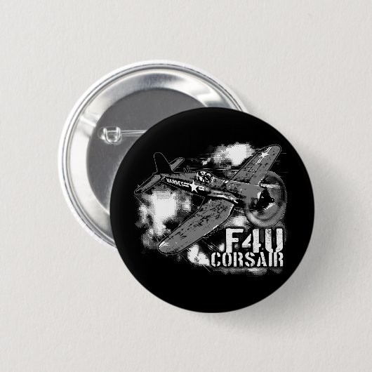 F4U CORSAIR RONDE BUTTON 5,7 CM (Voorkant /achterkant)