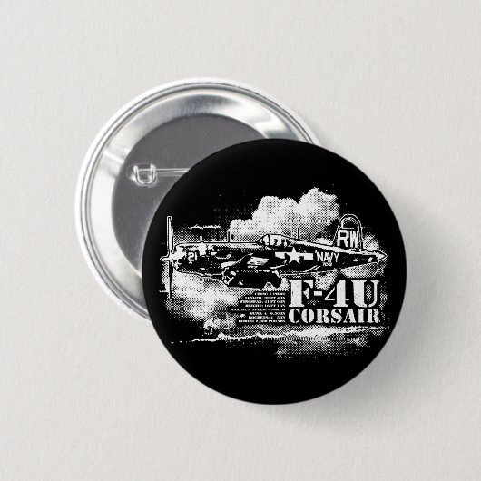 F4U CORSAIR RONDE BUTTON 5,7 CM (Voorkant /achterkant)