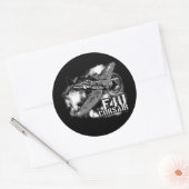 F4U CORSAIR RONDE STICKER (Envelop)