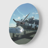 F4U Corsair-wandklok Grote Klok (Hoek)