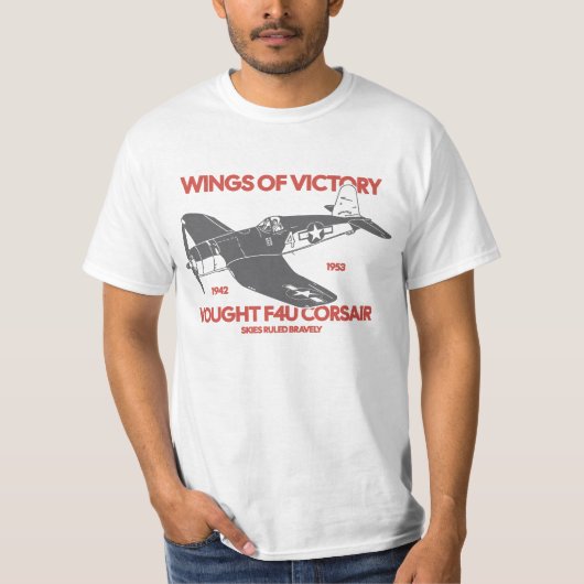 F4U Corsair | World War 2 Plane T-shirt (Voorkant)