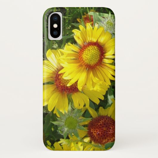 F6 Gele wilde bloemen Gaillardia Case-Mate iPhone Case (Achterkant)