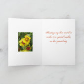 F6 Gele wilde bloemen Gaillardia Kaart (Binnen)