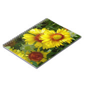 F6 Gele Wilde Bloemen Gaillardia Notitieboek (Linkerzijde)