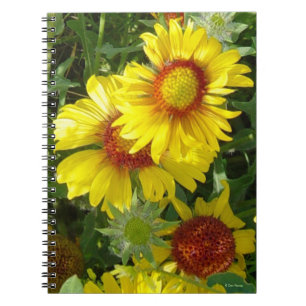 F6 Gele Wilde Bloemen Gaillardia Notitieboek