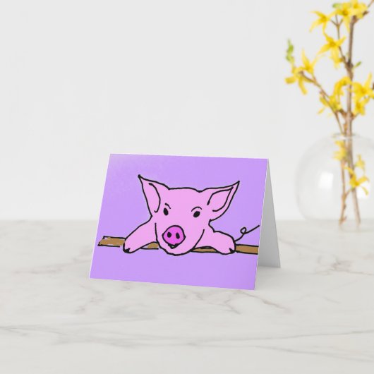 F6- Schattigee varkenskaarten Kaart (Gele Bloem)