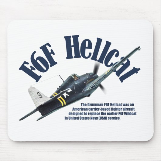 F6F Hellcat ヘ キ ャ ッ ト Muismat (Voorkant)