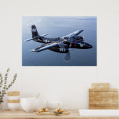 F7F Tigercat 'Bad Kat' over de Puget Sound Poster (Keuken)