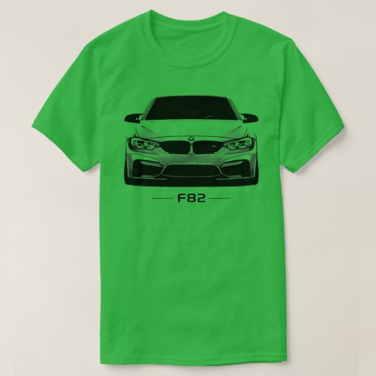 F82 in zwart-wit t-shirt (Design voorkant)