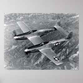 F82 Twin Mustang Poster