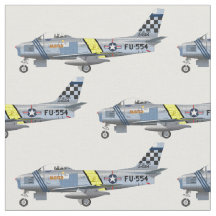 F86 Fighter Jet Fabric