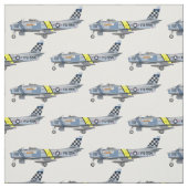F86 Fighter Jet Fabric Stof (Swatch)