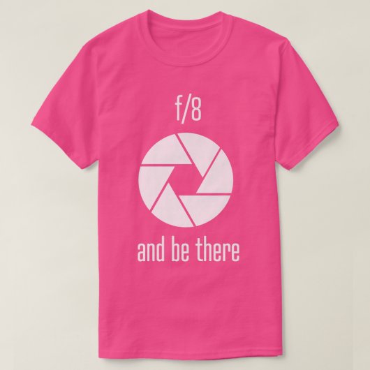 f8 en wees er fotografie t-shirt (Design voorkant)