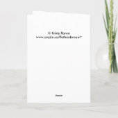 F8 Gele wilde bloemen Gaillardia Kaart (Achterkant)