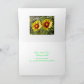 F8 Gele wilde bloemen Gaillardia Kaart (Binnen)
