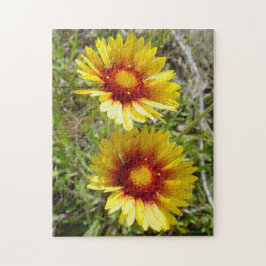 F8 Gele Wilde Bloemen Gaillardia Legpuzzel