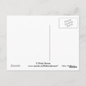 F9 Gele Wilde Bloem Geitebaard Briefkaart (Achterkant)