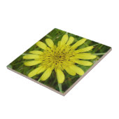 F9 Gele wildebloem Tegeltje (Zijkant)