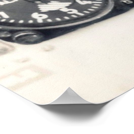 F-100 instrumentenpaneel poster (Hoek)