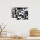 F-100 instrumentenpaneel poster (Keuken)