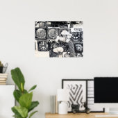 F-100 instrumentenpaneel poster (Thuiskantoor)